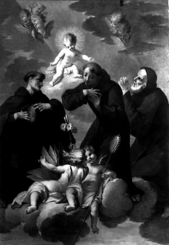 Gesù Bambino e i Santi Bernardino da Siena, Antonio da Padova, Francesco di Paola - Busseto, Parma